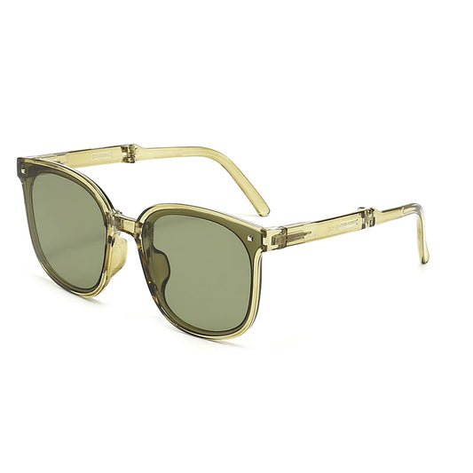Folding sunglasses with case sun Glasses for Women Fashion Air cushion Eyewears UV 400  Eyewears