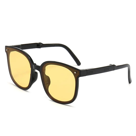 Folding sunglasses with case sun Glasses for Women Fashion Air cushion Eyewears UV 400  Eyewears
